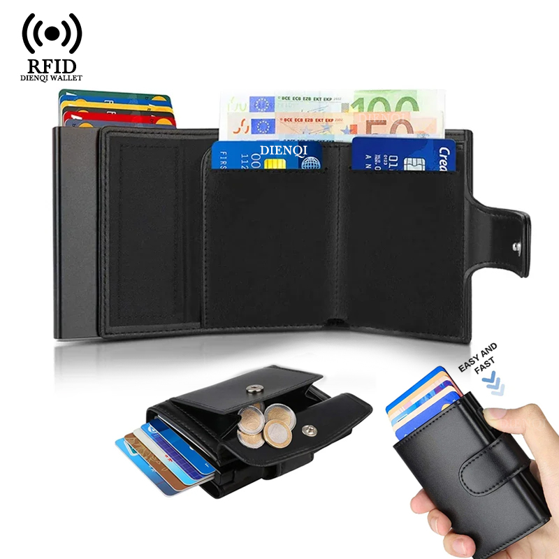 Coin Holder Men - Estuche de Metal para tarjetas de