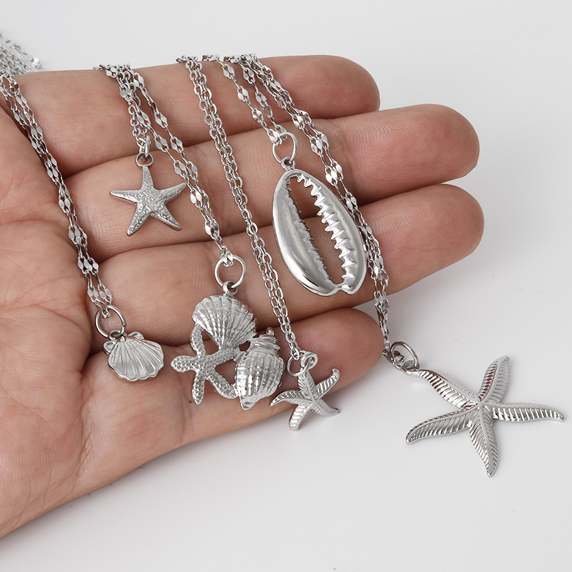 Men Accessories Neck Chain - Collar con colgante de estrella de