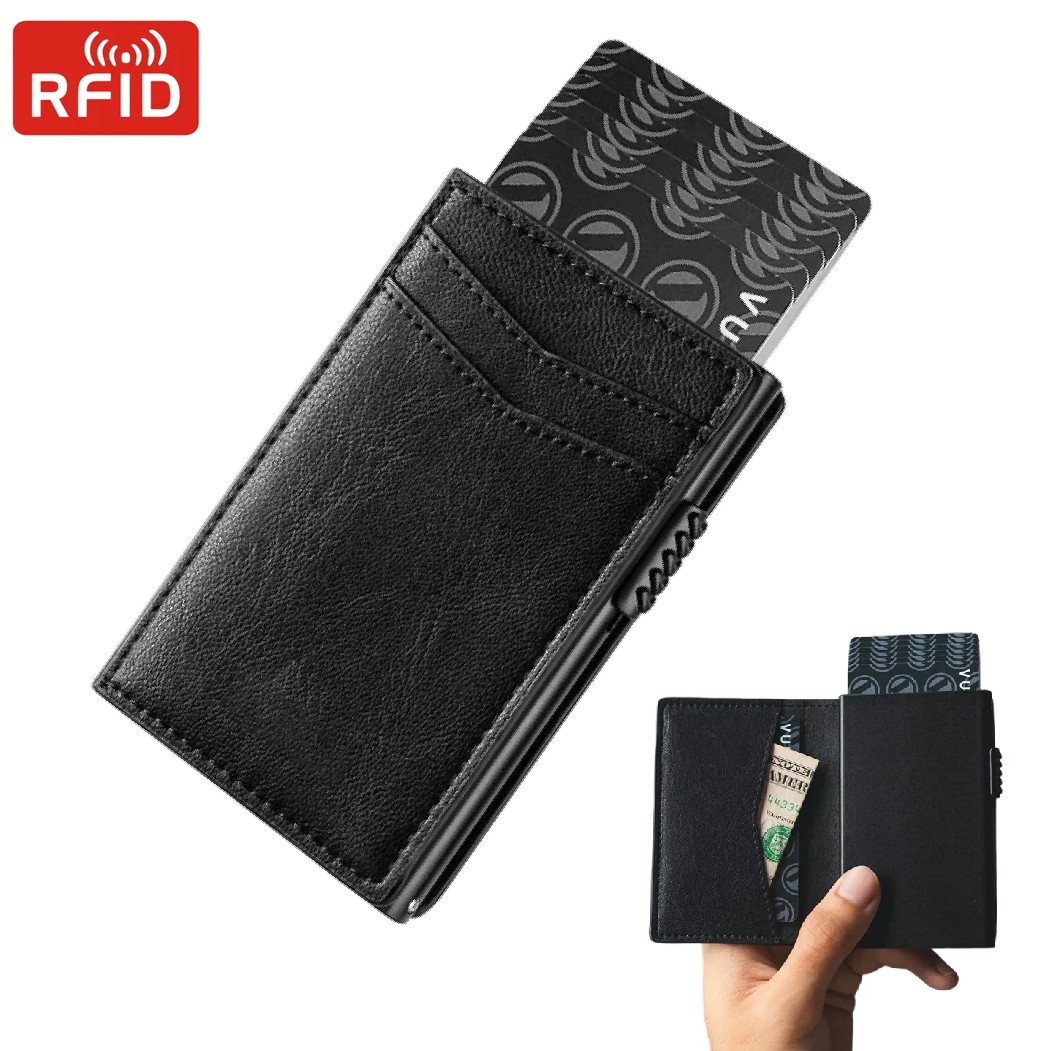 Coin Holder Men - Cartera minimalista para hombre, tarjetero de