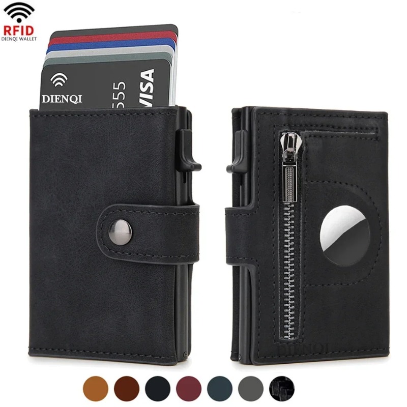 Coin Holder Men - 2 carteras vintage de PU con