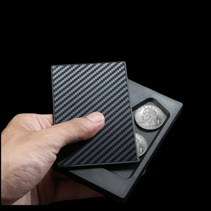 Coin Holder Men - Tarjetero de fibra de carbono para