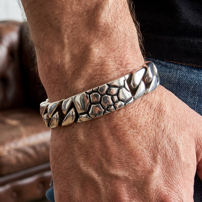 Men Accessories Bd - Pulsera de cadena de acero inoxidable