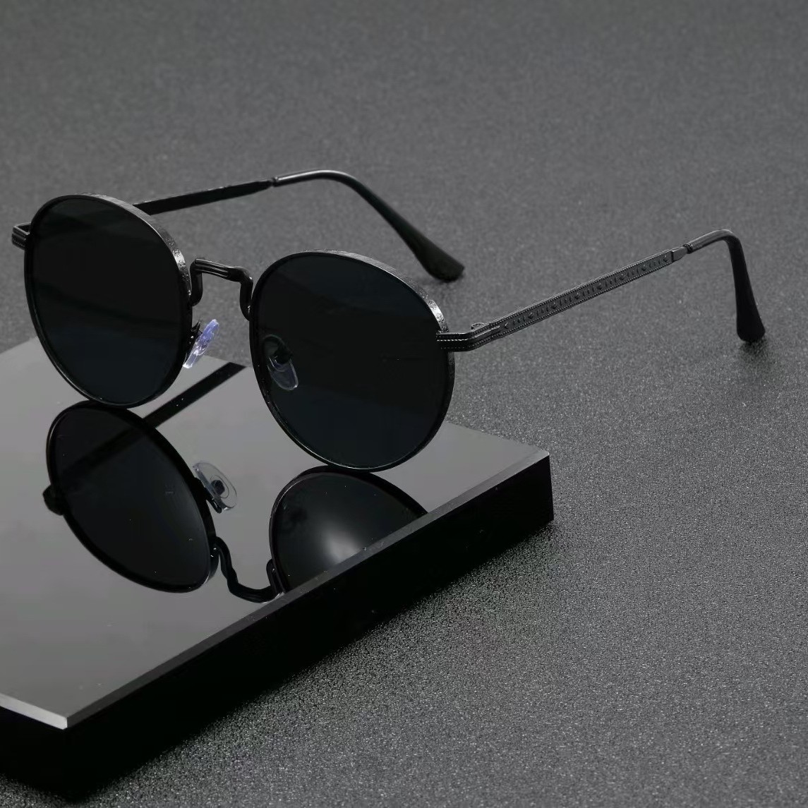 Men'S Accessories Glasses - Gafas de Sol Redondas Clásicas de