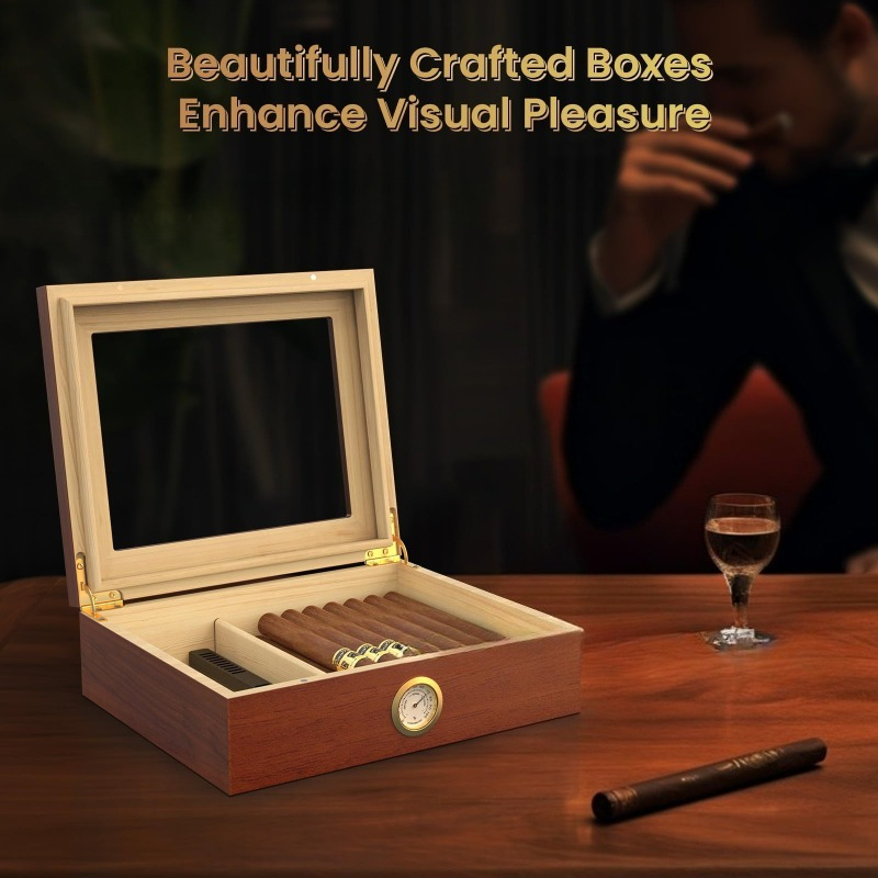 Caja de humidificador de cigar - Men Accessories Gadgets reseña y precio