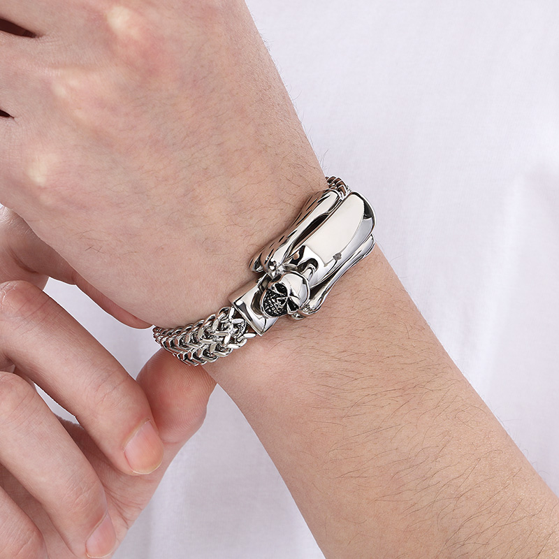 Pulsera de cadena de esqueleto - Men Accessories Bd reseña y precio
