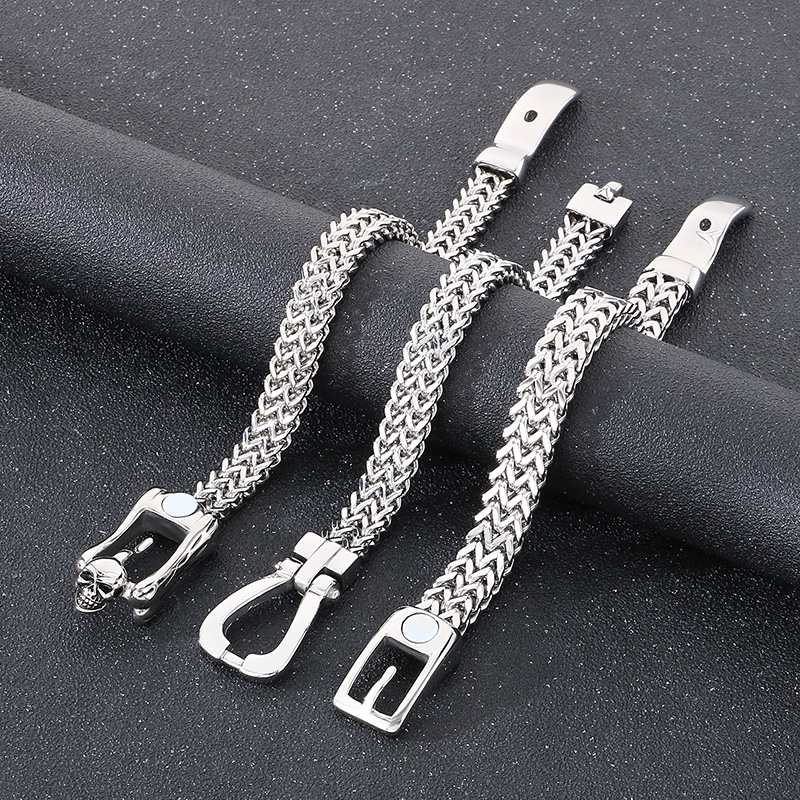 Pulsera de cadena de esqueleto - Men Accessories Bd reseña y precio