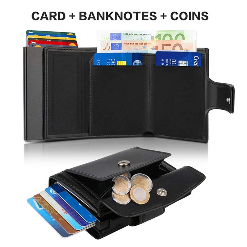 Estuche de Metal para tarjetas - Coin Holder Men reseña y precio