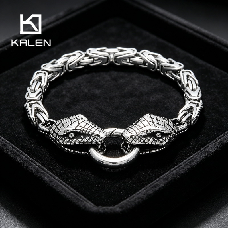 Pulsera de Serpiente de Acero  - Men Accessories Bd reseña y precio