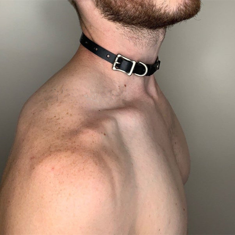 Elegante gargantilla de cuero  - Men Accessories Neck Chain reseña y precio