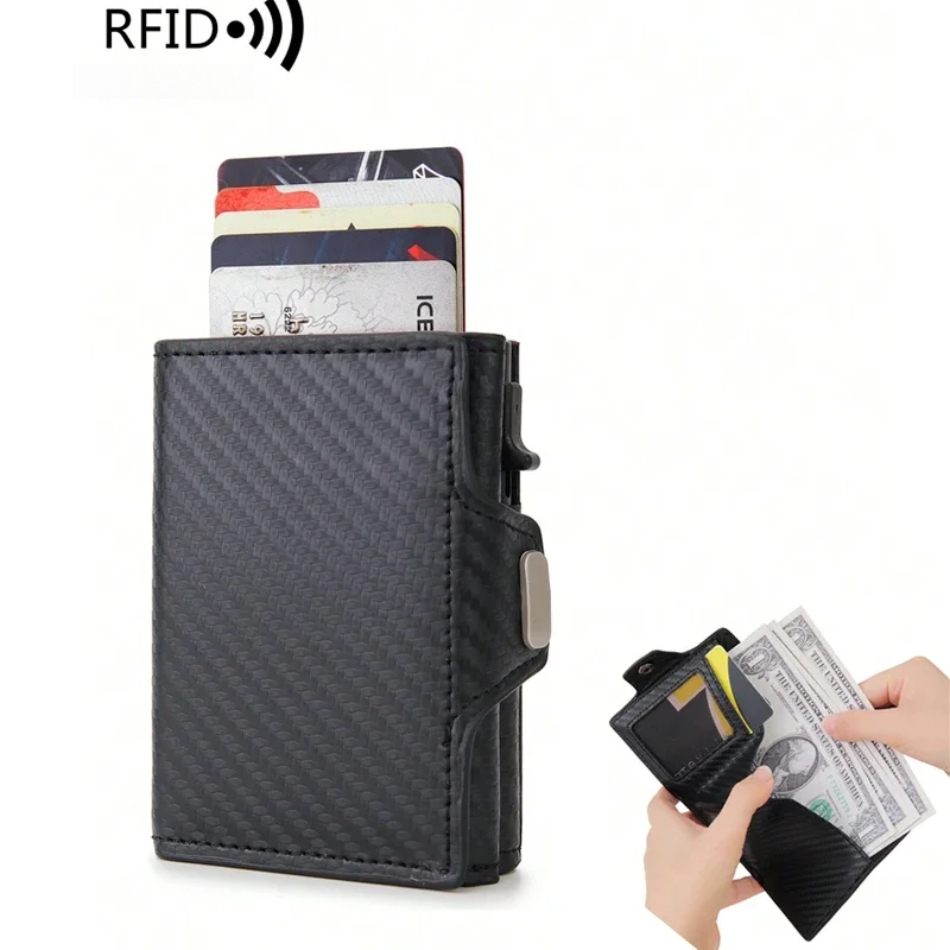 Cartera con bloqueo RFID para  - Coin Holder Men reseña y precio