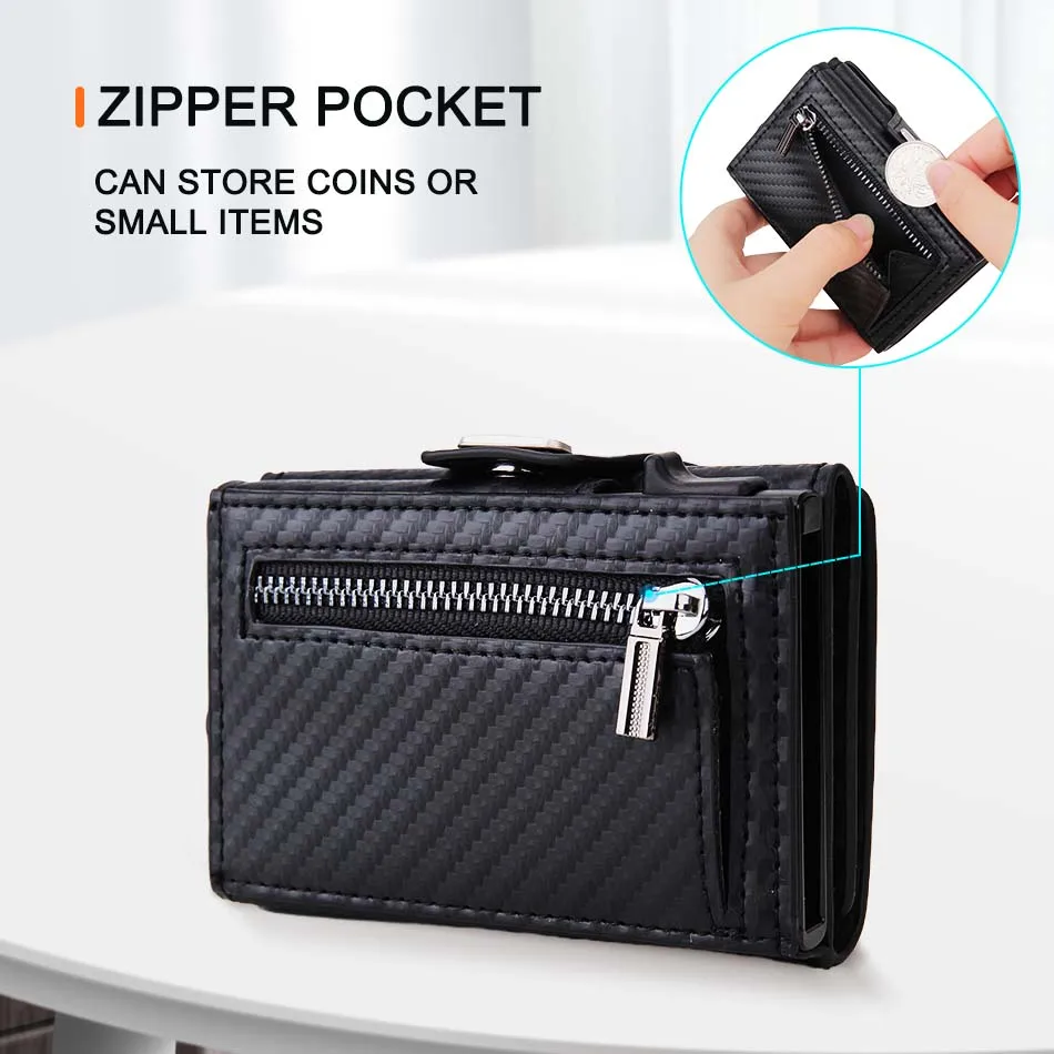 Cartera con bloqueo RFID para  - Coin Holder Men reseña y precio