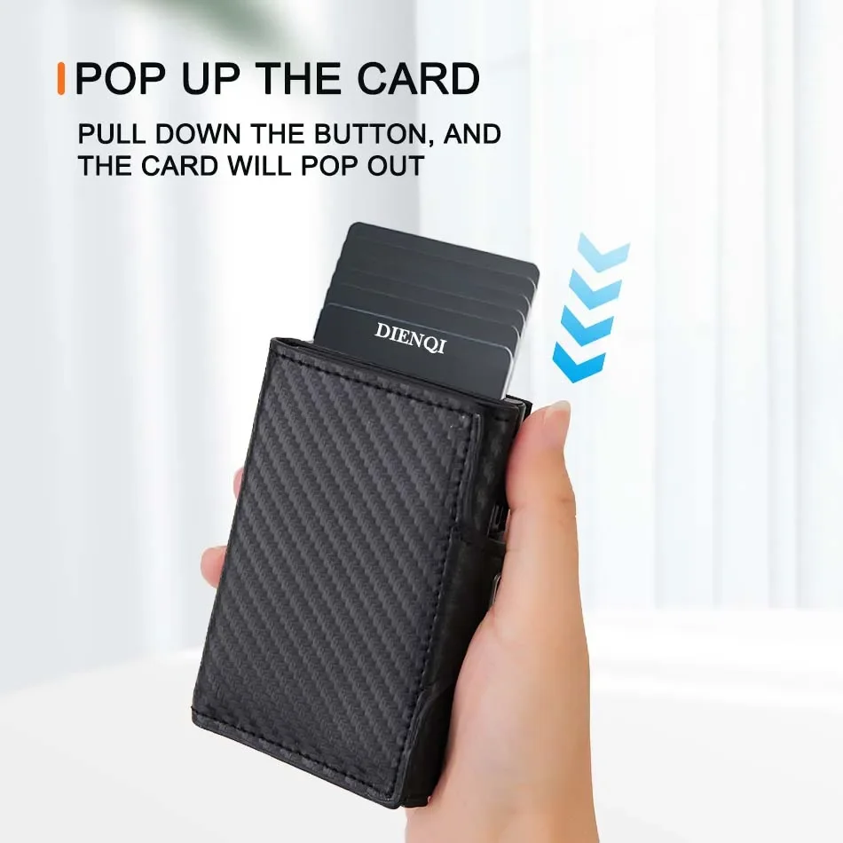 Cartera con bloqueo RFID para  - Coin Holder Men reseña y precio