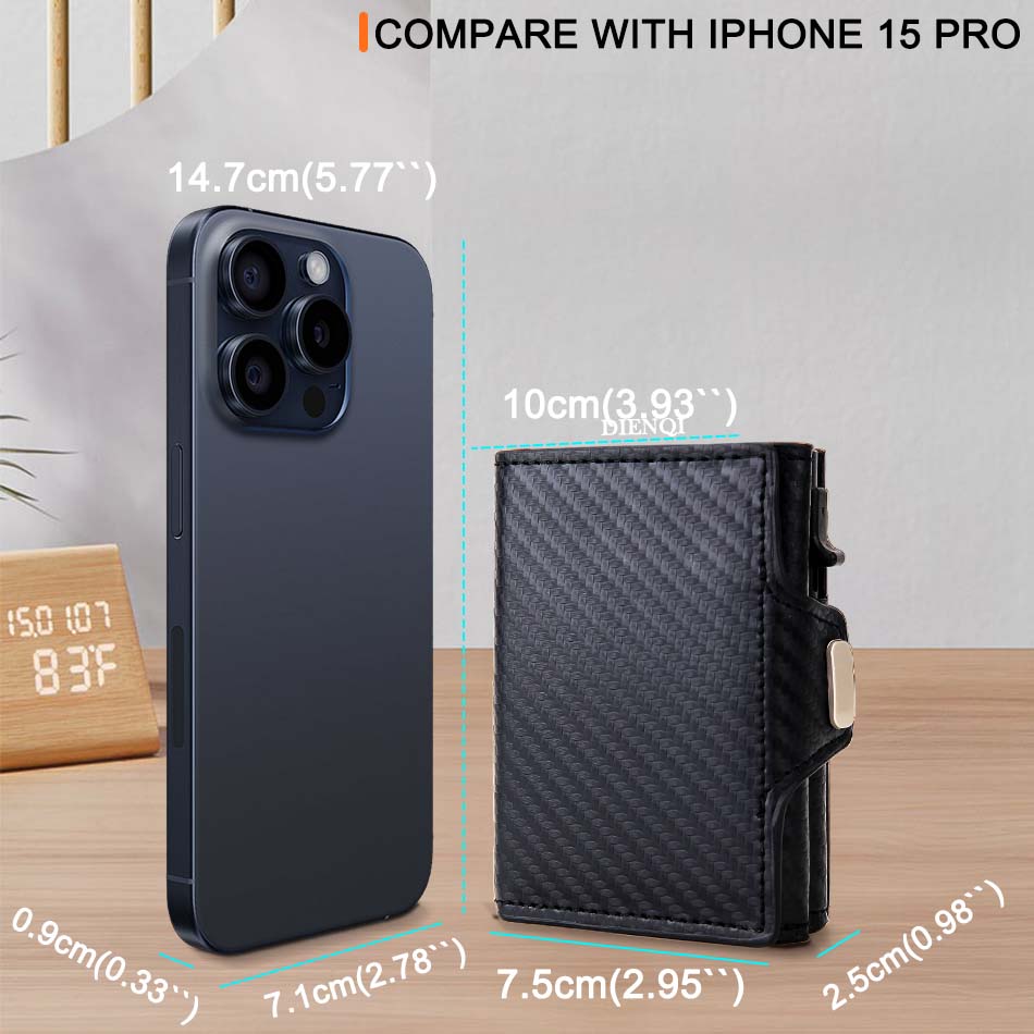 Cartera con bloqueo RFID para  - Coin Holder Men reseña y precio