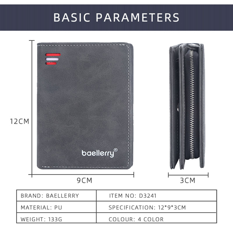Nuevas Carteras Cortas Baeller - Coin Holder Men reseña y precio