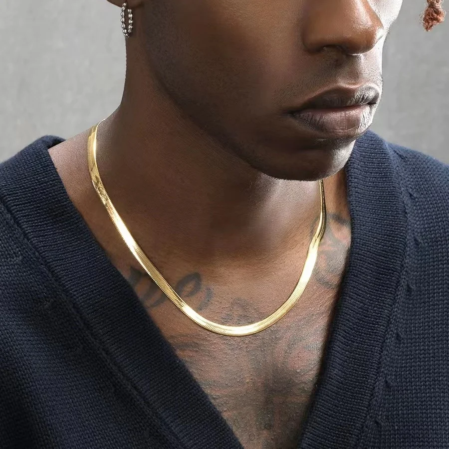 Collar de cadena de serpiente  - Men'S Accessories Trending reseña y precio