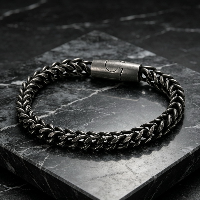 Nueva Pulsera Retro de Acero I - Men Accessories Bd reseña y precio
