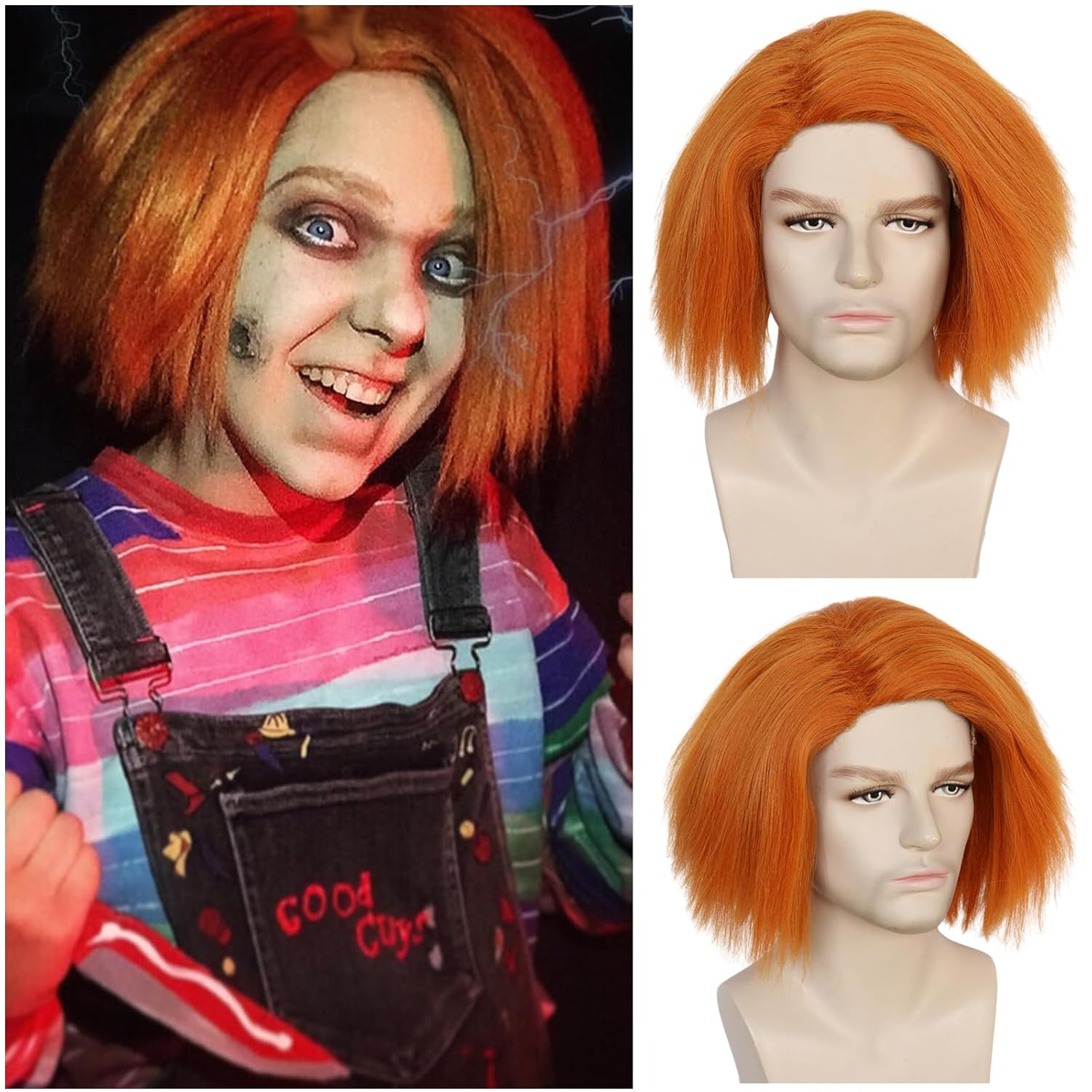 Peluca de Anime Chucky para Ho - Men Accessories Bd reseña y precio