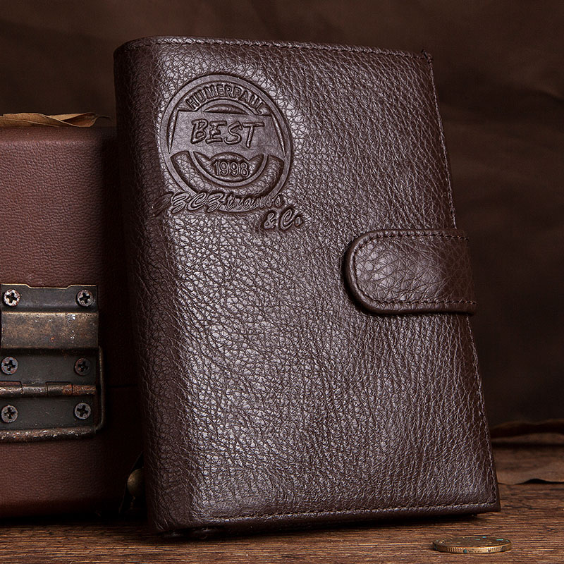 KAVIS-cartera de cuero genuino - Coin Holder Men reseña y precio